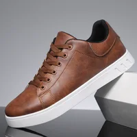 Black Vulcanized Sneakers Men's Flats Comfortable Shoes Lace up Zapatillas Hombre Autumn Spring Fashion Sneakers Plus Size 39-48