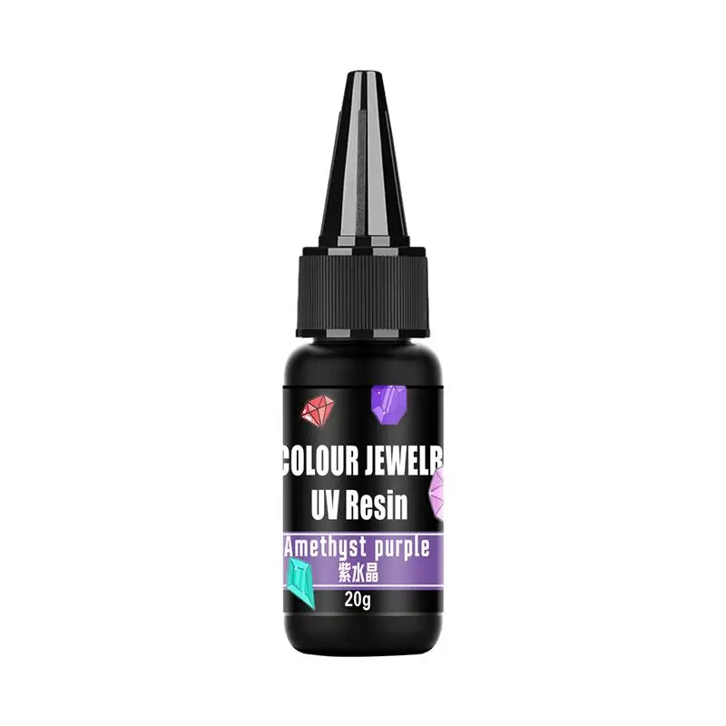 Vibrant Multicolor High-Transparency Glitter UV Epoxy Resin for DIY Jewelry and Home Décor Crafting