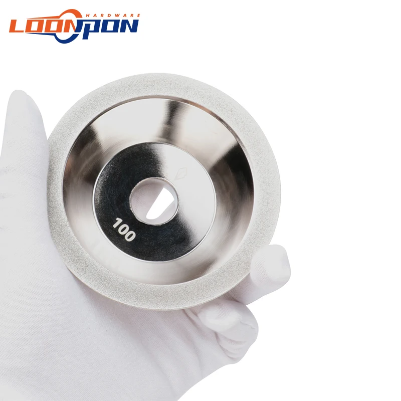 100mm diamond grinding wheel cup shaped diamond wheels DIsc for tungsten steel milling cutter tool sharpener grinder