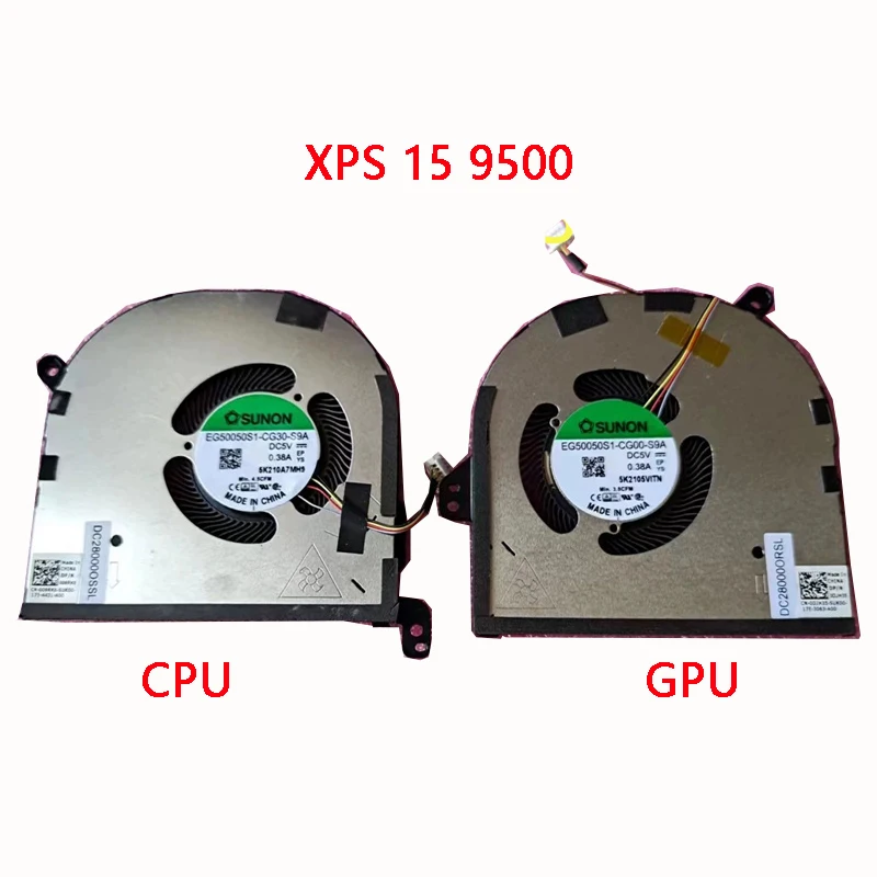 New Original LAPTOP CPU GPU Cooling Fan for DELL XPS 15 9500 9510 9520 Precision 5550 5560 5570