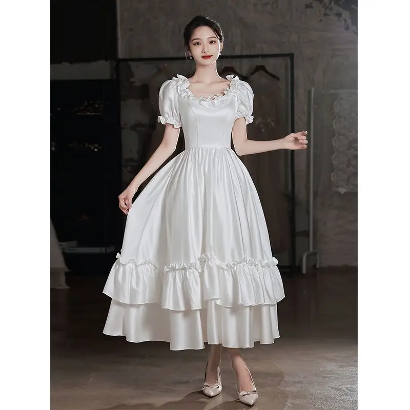 

Harajpee Evening Dress Women 2024 New High-end Adult Gift Banquet Art Exam Host Annual Meeting Casual Versatile Vestido Weekdays