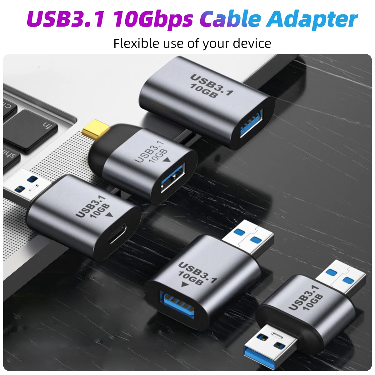 Transferência Rápida de Dados Tipo-C 3A Conversor