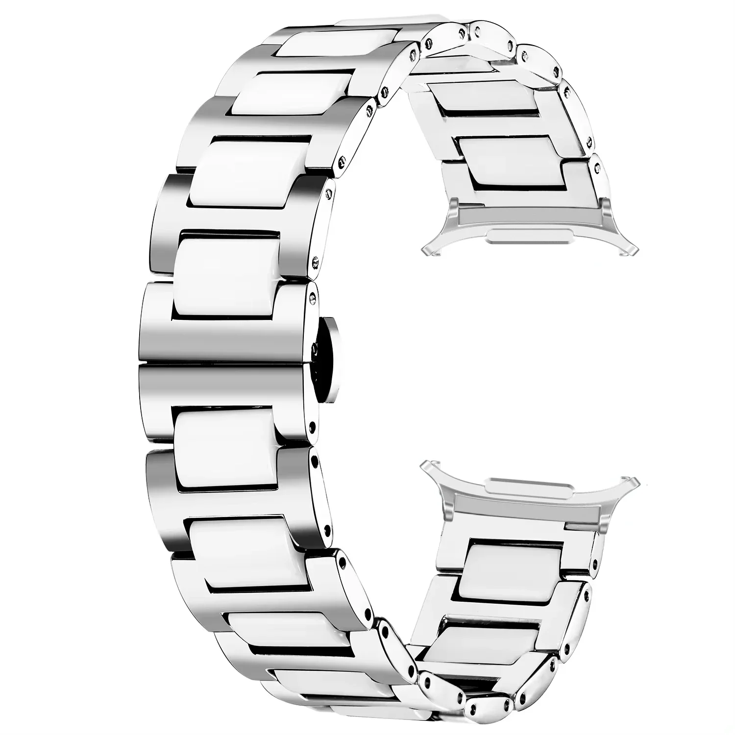 Luxury Ceramic & Metal Strap for Galaxy Watch Ultra – Elegant Bracelet Band for 47mm