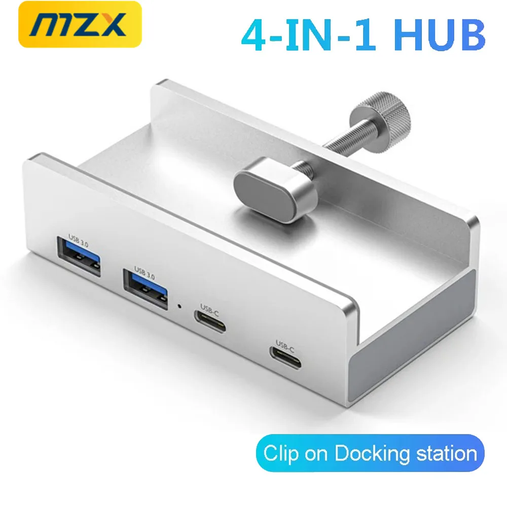MZX 알루미늄 클립 USB 허브 3.0 멀티 허브 3 0 도킹 스테이션 스플리터..