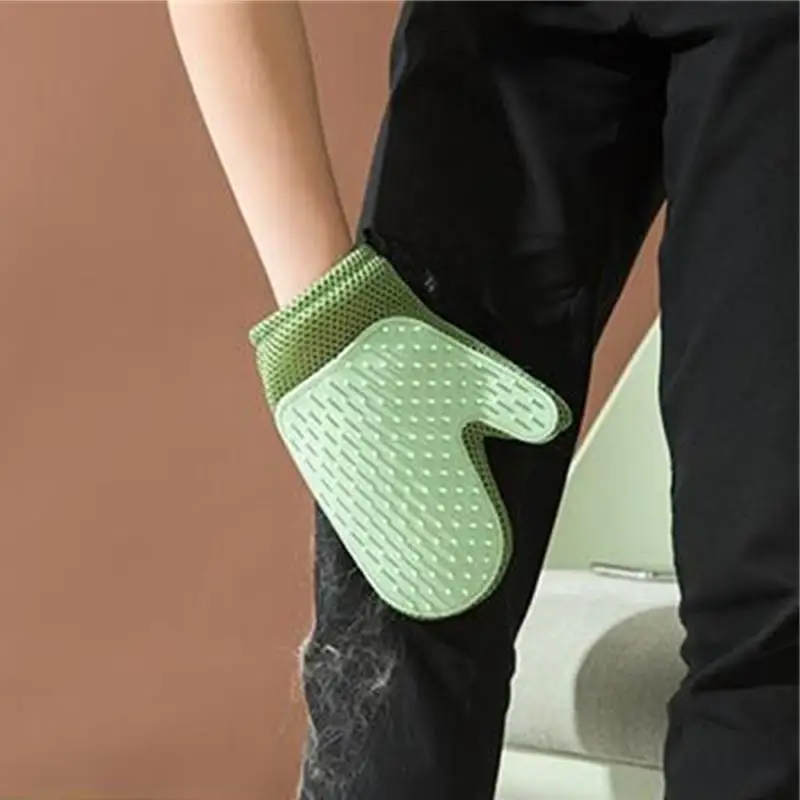 Cat Gloves Removing Floating Fur Rabbit Hair Comber Brush Pet Dog Bathing Supplies Massage Cat Hair Remover Pet Products