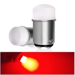 Super Bright LED Car Bulbs for Brake, Stop, and Turn Signals (2 - Pack) (Red)
