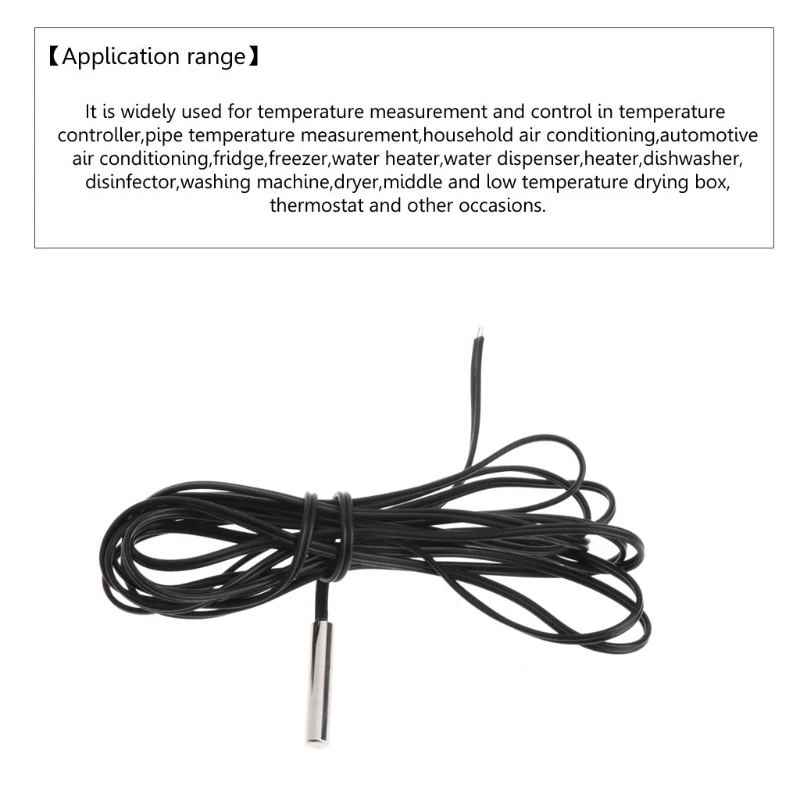 

NTC 10K Thermistor Sensors Digital Temperature Probe for Conditioner 1.5M