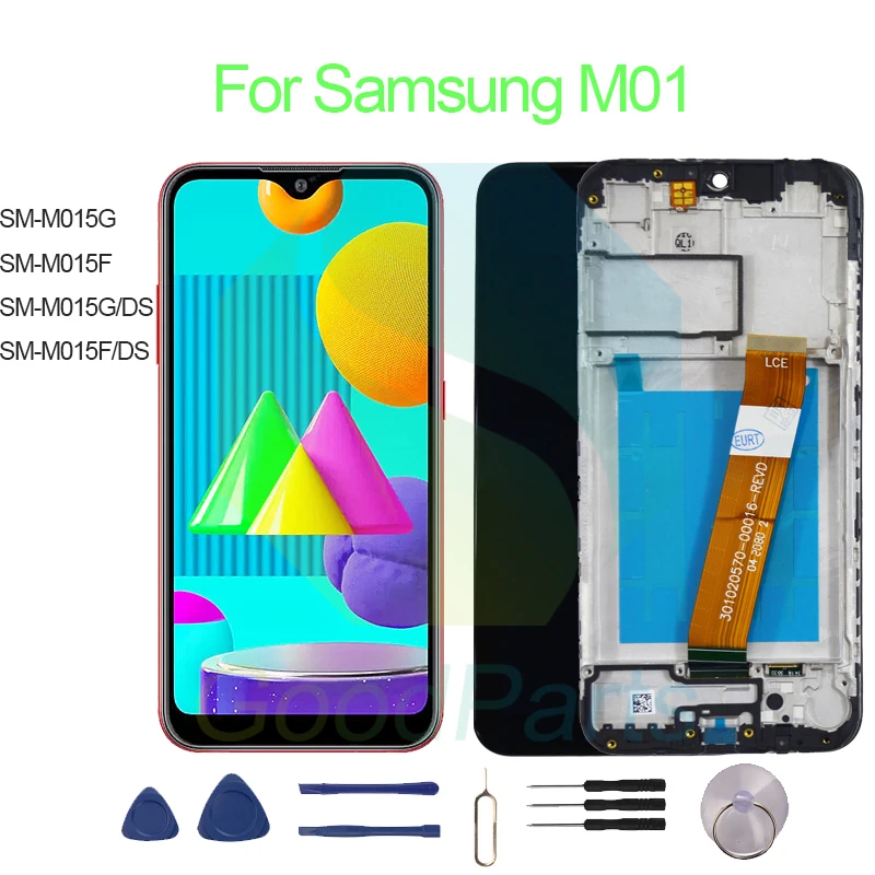 

Для Samsung M01, замена экрана 1520*720, SM-M015G,SM-M015F/DS, SM-M015G/DS M01, ЖК сенсорный дигитайзер в сборе