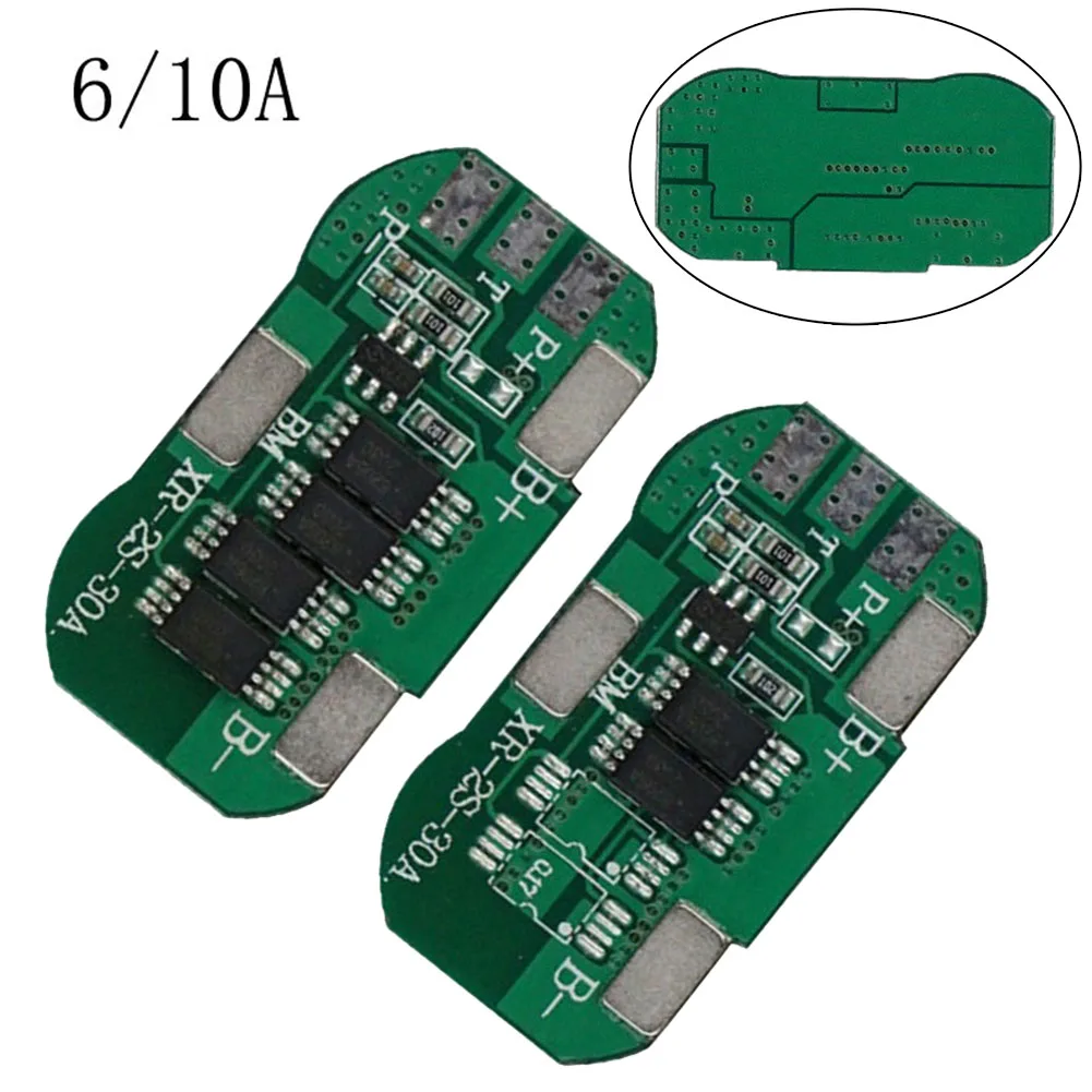 

2 шт. Защитная плата для зарядки литий-ионного аккумулятора PCM PCB зарядная плата BMS 2S 7,4 в 6 а/10 А для электроинструмента