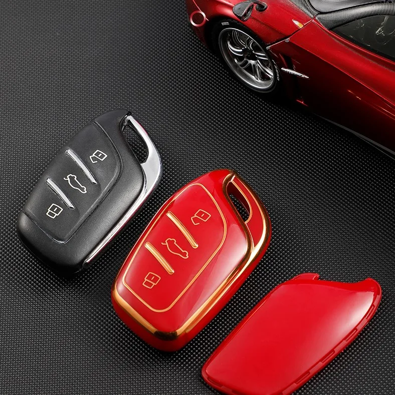 소프트 TPU 셸 자동차 키 케이스 커버, 자동차 액세서리, Saic MG ZS EV MG6 EZS HS EHS 2019-2022 Roewe RX5 I6 I5 RX3 RX8 ERX5 MG5