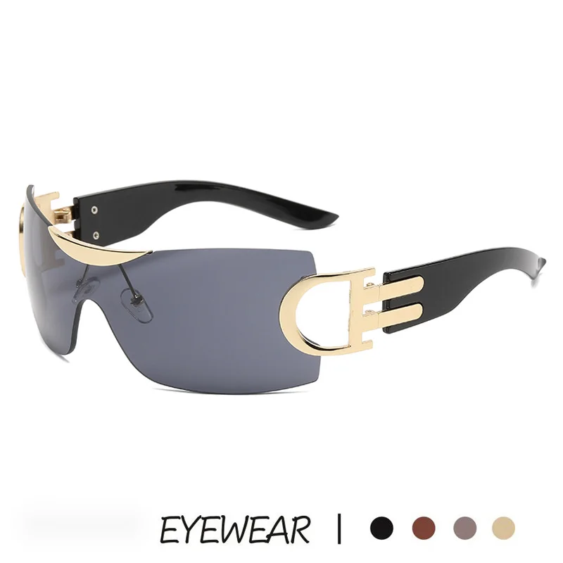 Uus raamita Y2K tehnoloogiaga moekas spordipeegel, isikupärastatud ja trendikas, futuristlikud aastatuhande päikeseprillid_voghion.com