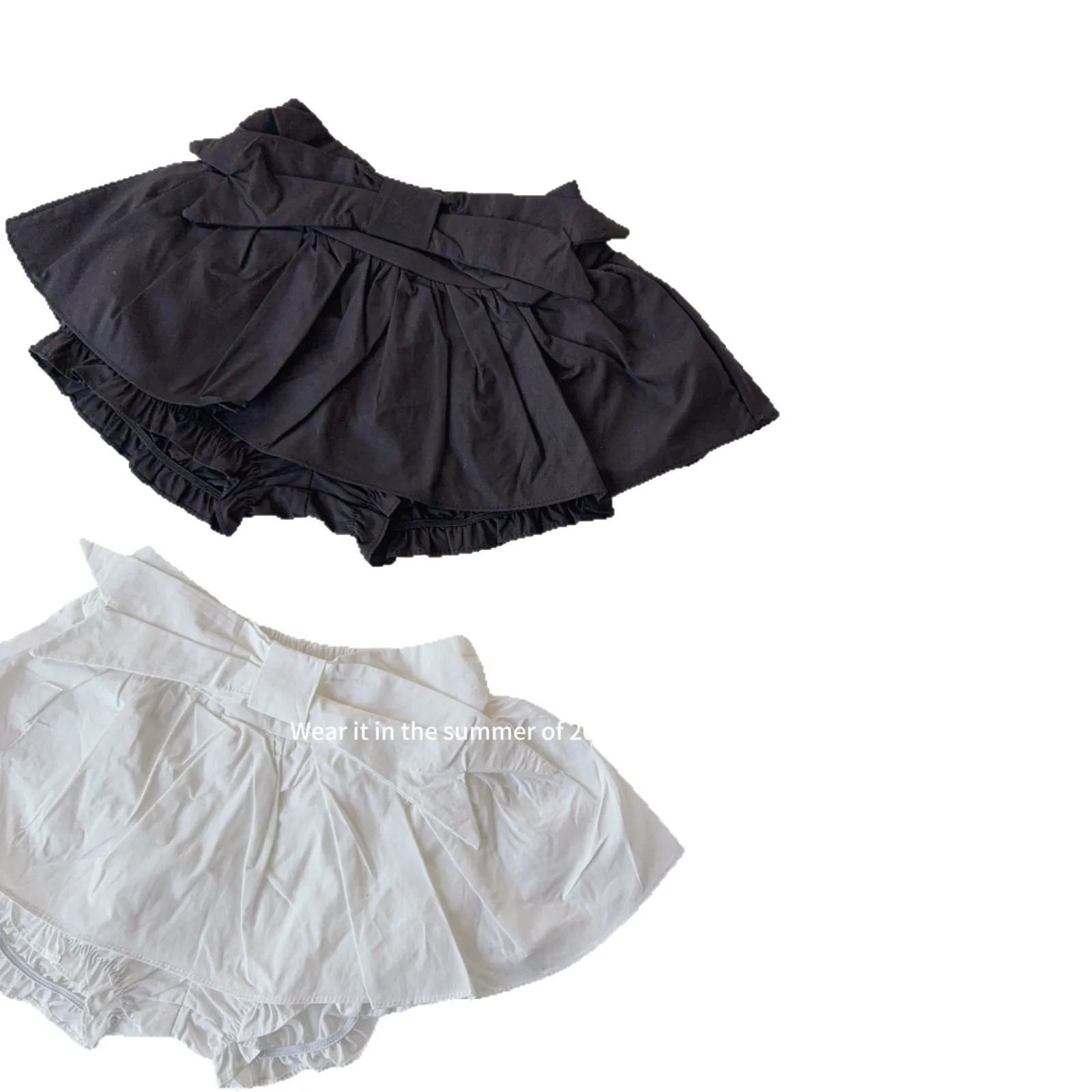 2025 Summer New Girls Cute Bow Skirts Solid Children Casual Shorts Versatile Skirts Baby Girls Culottes Cotton Kids Clothes 5 2025 Summer New Girls Cute Bow Skirts Solid Children Casual Shorts Versatile Skirts Baby Girls Culottes Cotton Kids Clothes - Image 5