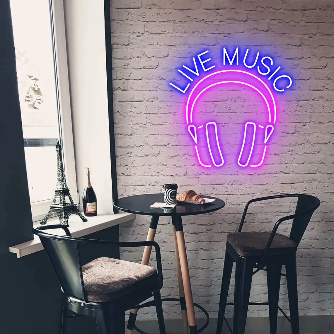 

Custom Live Music Neon Sign LED Neon Lights Wall Decor Bedroom Gaming Room Neon Night Light Creative Home Bar Wall Lamp
