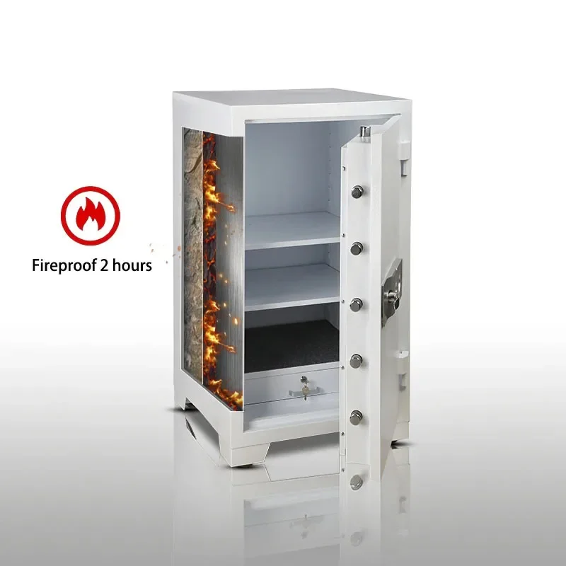 Fireproof Anti-Theft Security Safe Deposit Box Fingerprint Lock Steel Material for Home Bank Office or Hotel Use 5