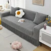 Shaece leaf jacquard pleated skirt set sofa cover living room sofa cover four seasons available 3
