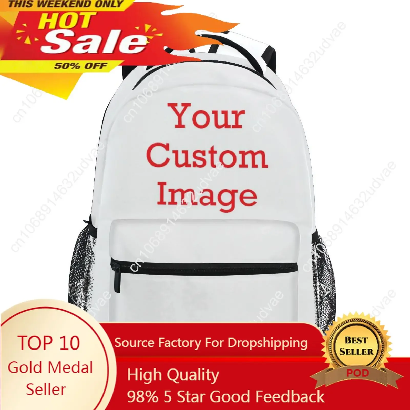 

2023 NEW High School Girls Backpack Star Customized Image School Bags For Teenage Girls Multi Pockets Backpack Women Mochila