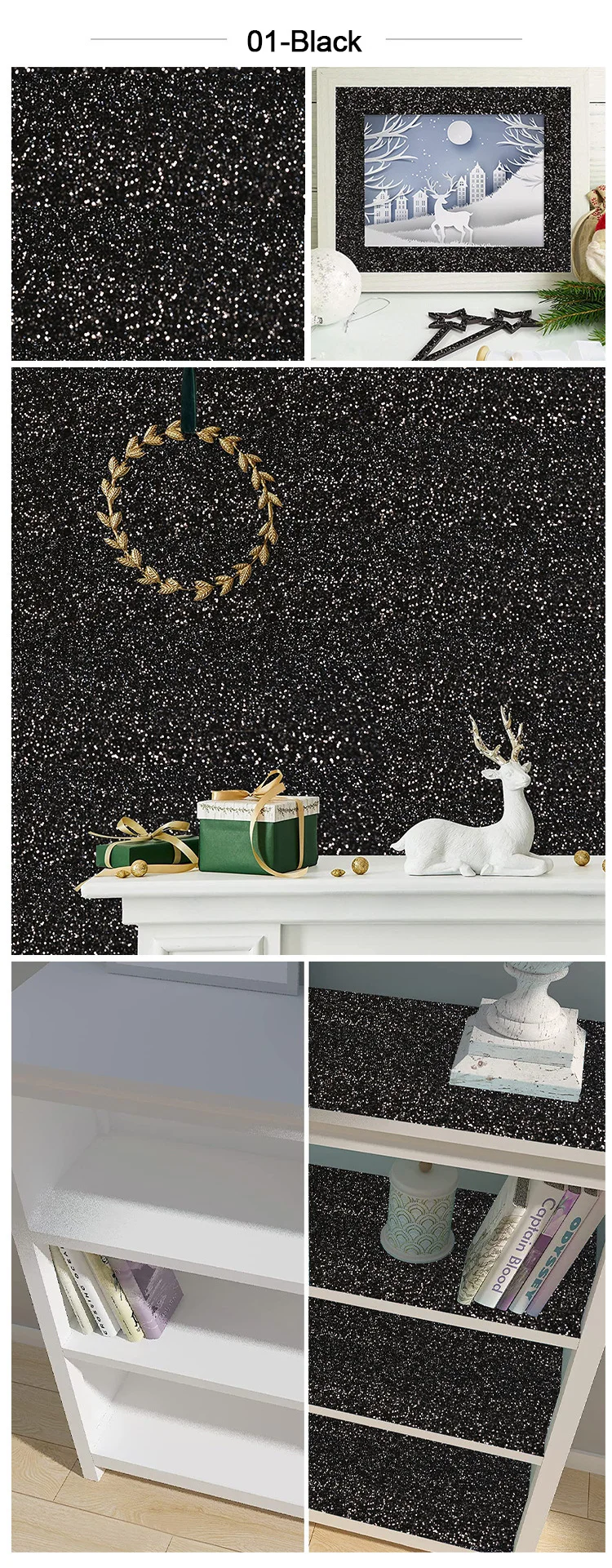 40 x 100 cm PU-Stoffblatt für DIY-Handwerk, Hochzeit, Nähen, Herstellung von Ohrringen – Detail 1