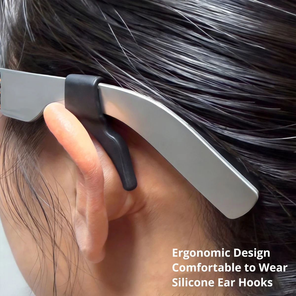 Anti-Slip Silicone Ear Hook Grip for Smart Glasses Retainers