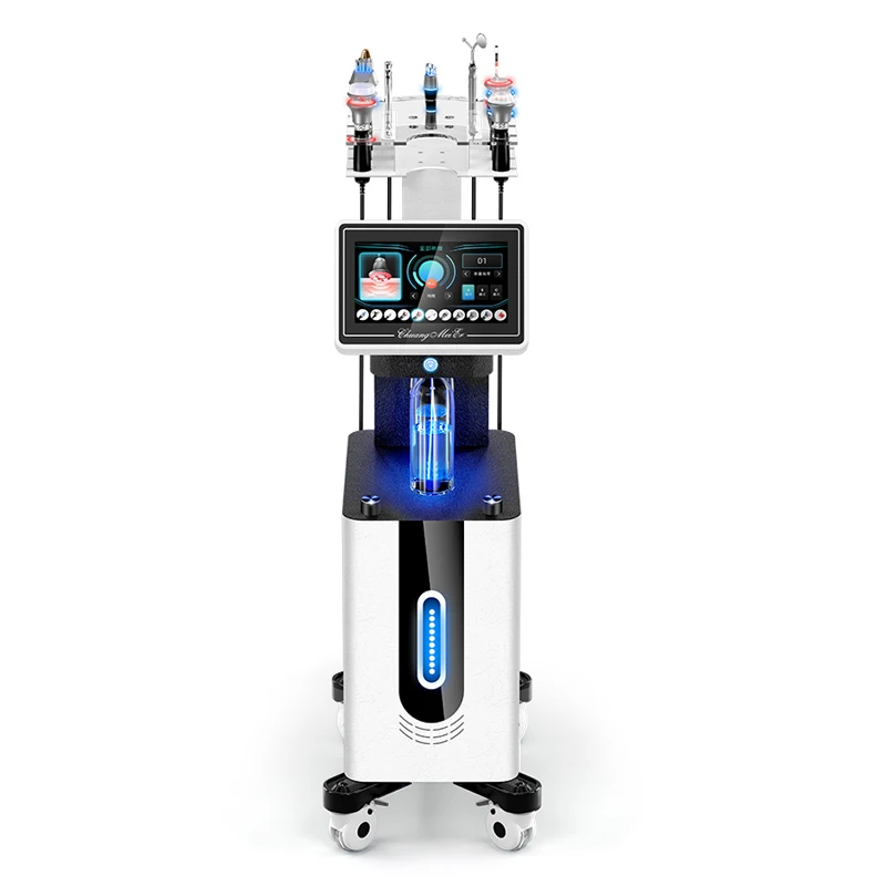 Face Lift Women Aesthetic Beauty Equipment Bubble Oxygenation Ultrasonic Scrubber Hydrodermabrasion Hydro Facial Machine 4