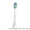 4Pcs Toothbrush Heads White Replacement Toothbrush Heads Plaque Defence Toothbrush Brush Head for Philips Sonicare C2 Optimal 5
