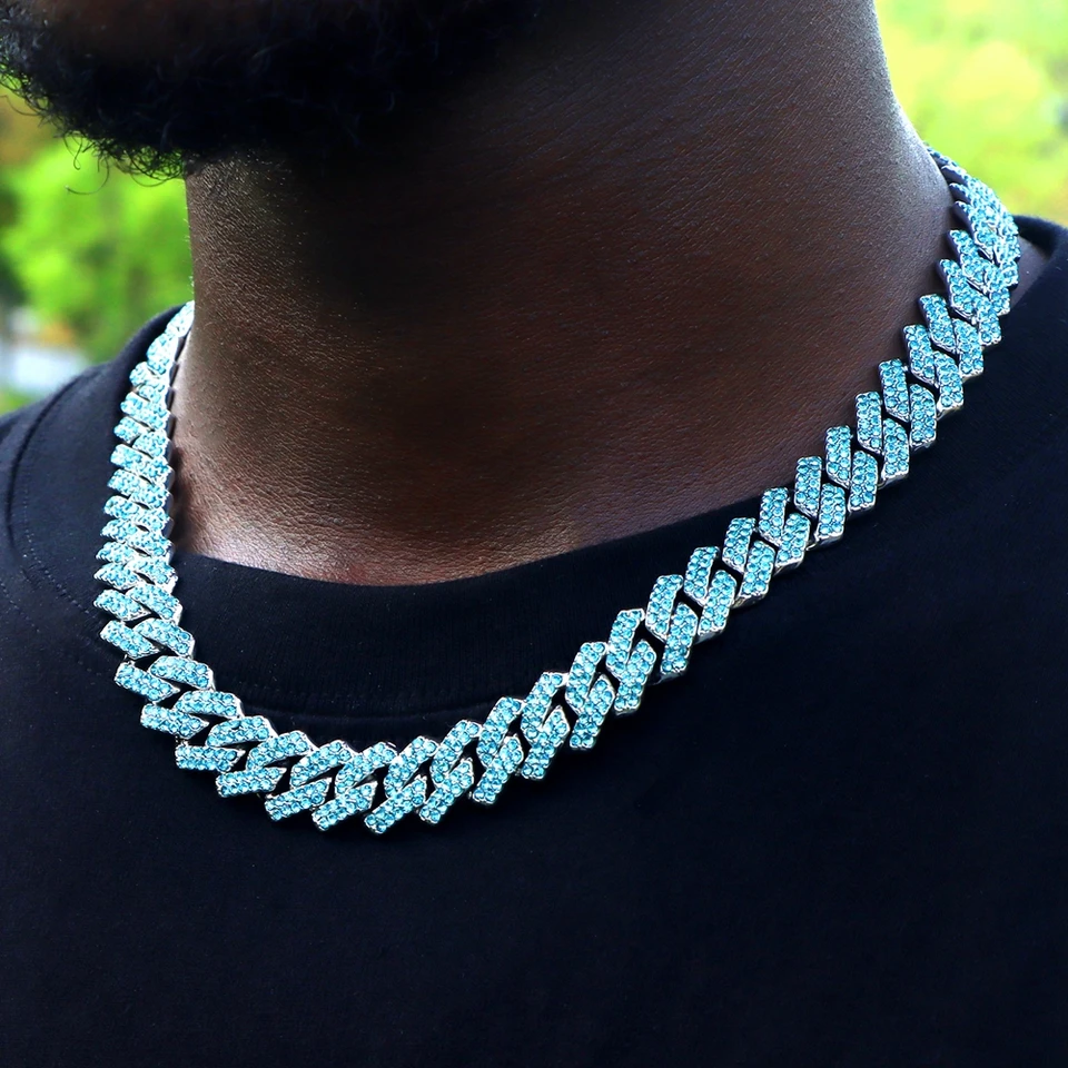 アクセサリー Iced Out Prong Chain Necklace 14mmSILVER Sf2f03eb54bd94b488b96c3573d3dc