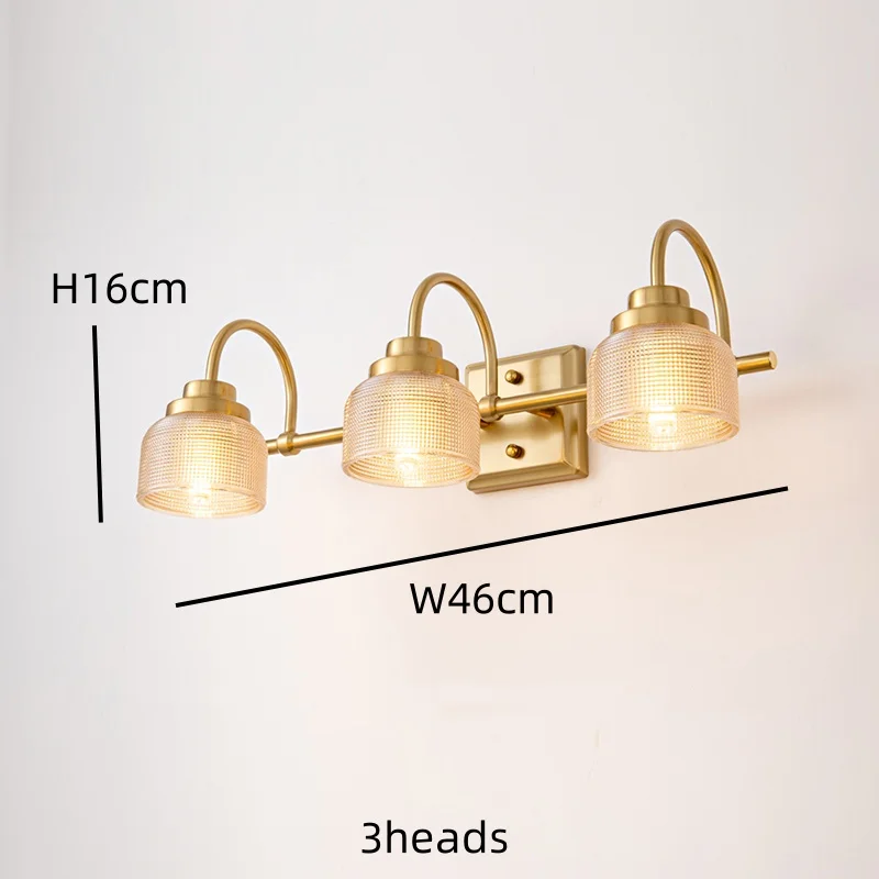 Modern Makeup Light Vanity Bathroom Mirror Light, Frosted White Glass with Iron Frame, Contemporary Wall Sconce