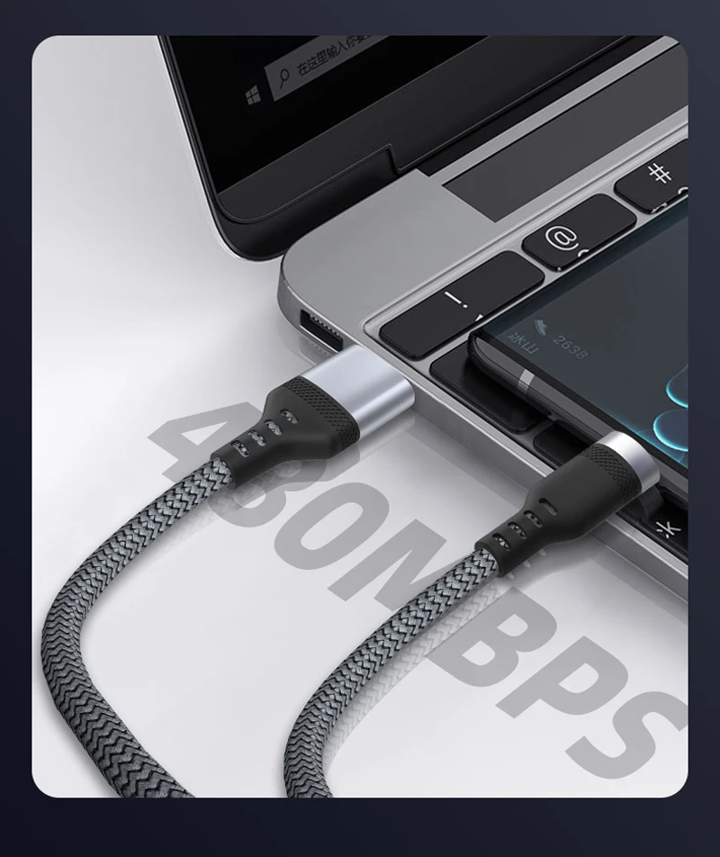 5A Micro USB Tipo-C Ricarica Rapida Trasferimento Dati Cavo Cavo