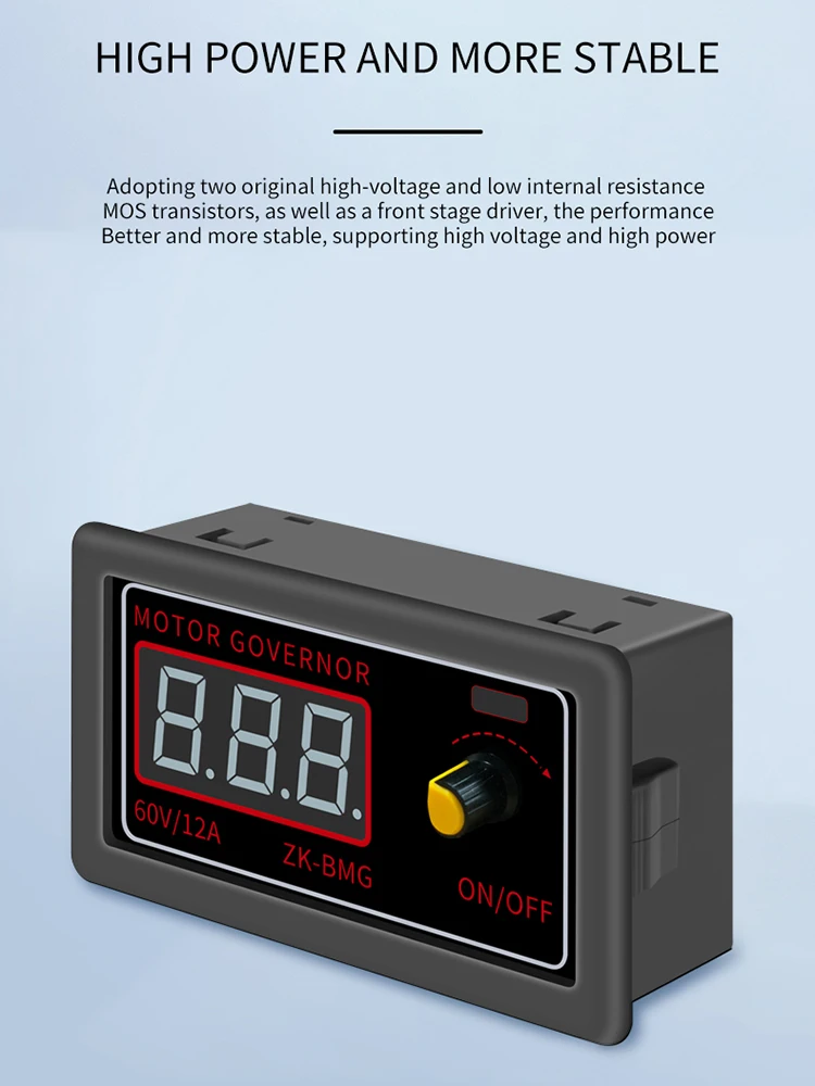 PWM DC Motor Speed Controller DC 9-60V 12A 500W