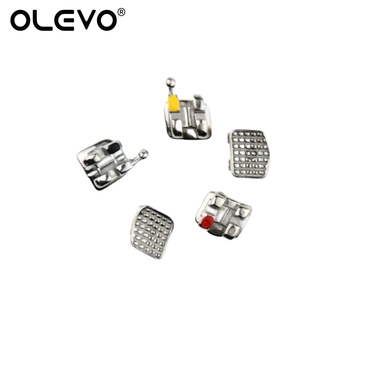 20Pcs Dental Orthodontic Braces for Teeth Metal Brackets Brace MIM Monoblock Roth MBT Slot 0.022 Hooks 3/3-4-5 Ortho Materials 2