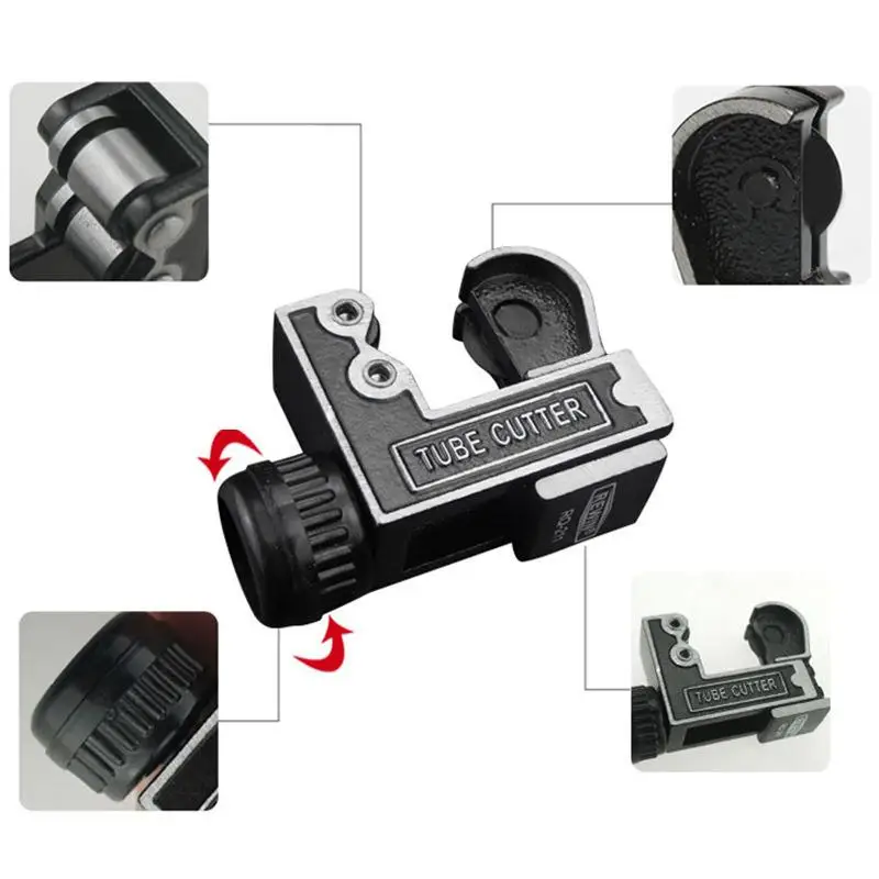 ? ? 1/8''-1-1/8'' 미니 튜브 커터 3-16/22/28mm 파이프 커터 전단식 황동 구리 알루미늄 배관 냉동 절단 공구