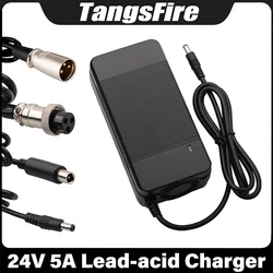 28.8V Electric Wheelchair Scooter Ebike Charger Output 24V 5A Lead Acid Battery Charger Fast Smart Charger