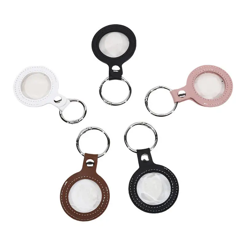 Keychain Protective For Apple Airtags Case For Airtag Tracker Locator Device Anti-lost air tag Case Accessories key protector