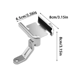 Universal Non - Slip Adjustable Phone Holder for Motorcycles and Bicycles (Silver - A)