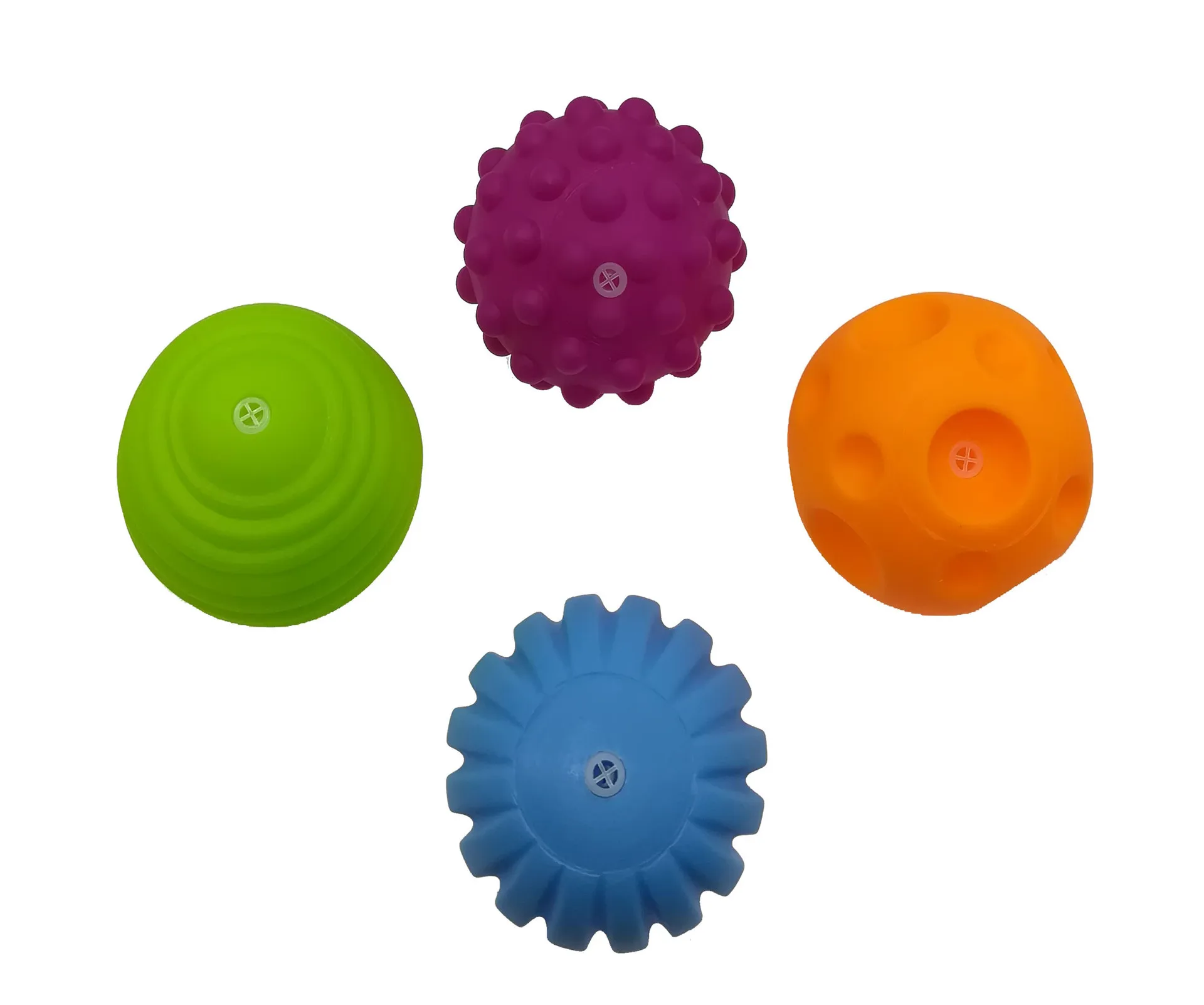 Textured Balls 6pcs Multi Ball Set Develop baby Tactile Senses Toy kids Touch Hand Ball Toys Baby Training Massage Soft
