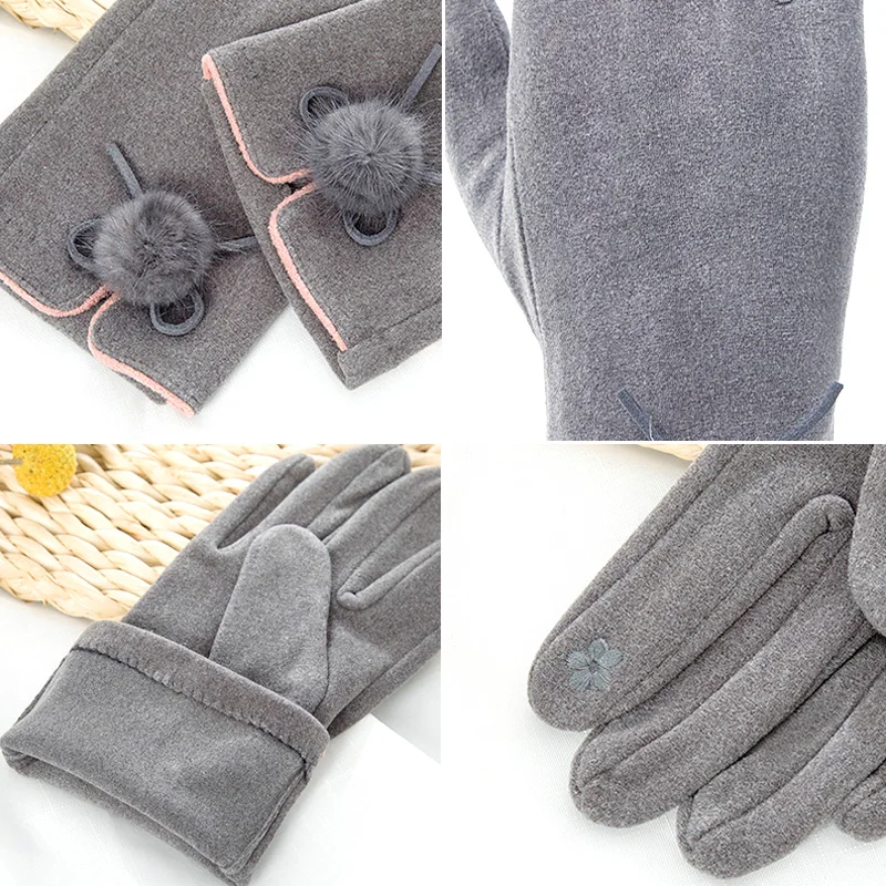 Рисунок 5 - Модные бархатные перчатки с закрытыми пальцами