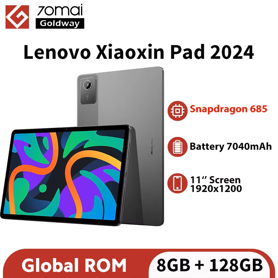 2024 Lenovo Xiaoxin Pad 8GB 128GB Global ROM 11