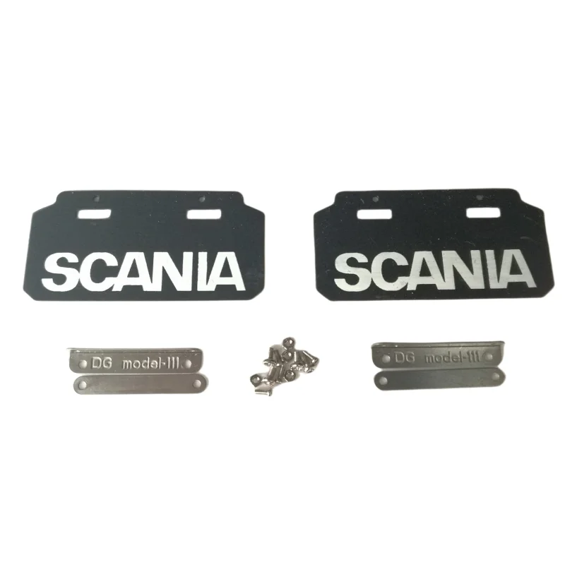 Front Lamp Rubber Mudguard Fender Decoration Parts for 1/14 Tamiya RC Truck Tractor Scania 56318 5632 Stiholt DIY Cars Parts 2