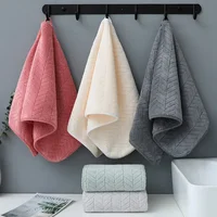 Thickened coral velvet towel, adult bath towel, household quick dry cleaning face towel 2