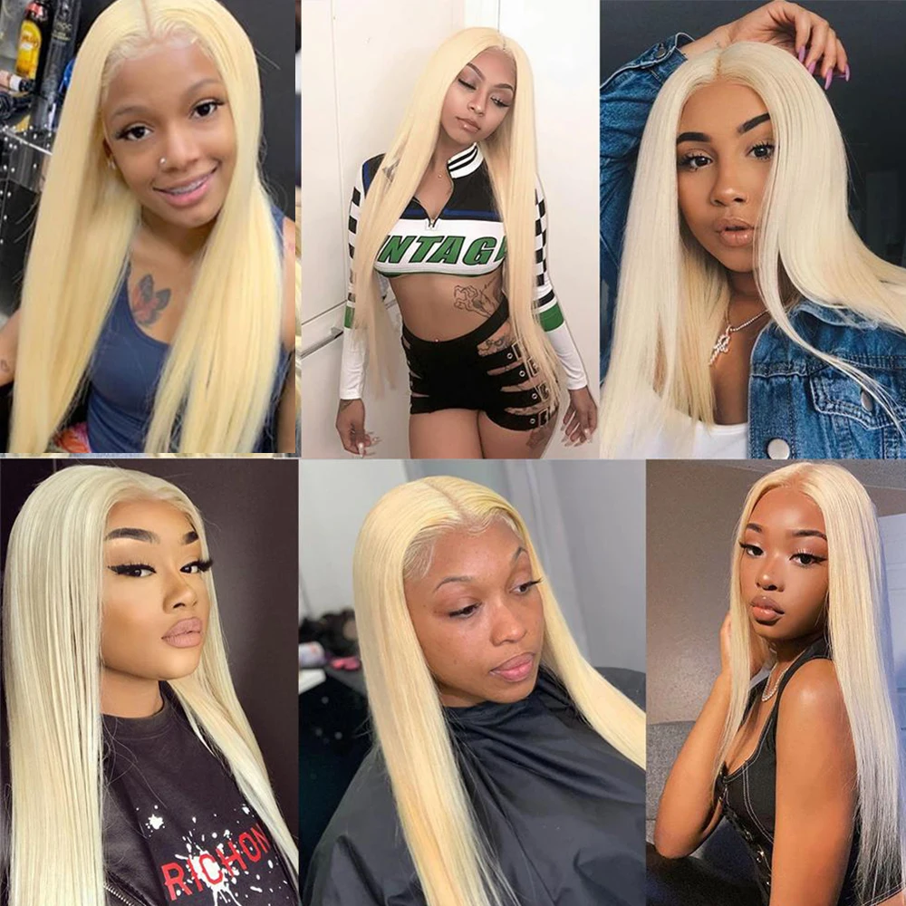 Human Hair Extensions Human Hair Closure Human Hair Lace Product Human Hair Frontal 613 Lace Frontal Blonde 13x4 4x4 613 Closure Straight Preplucked