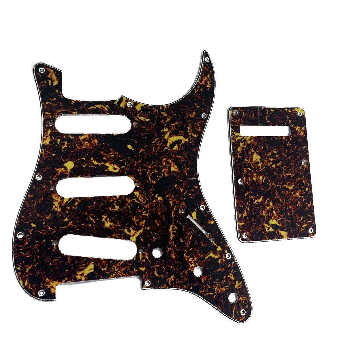 

KAISH для Strat ST Pickguard и задней пластины, Винты SSS темно-коричневая черепаха