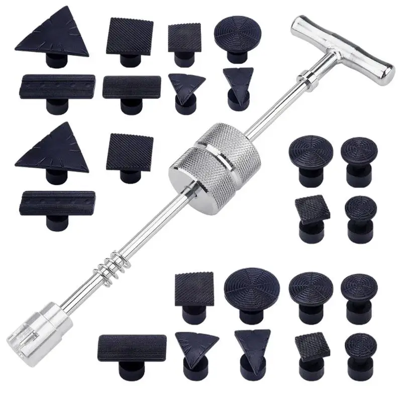 

Car Dent Puller Tools 25PCS Body Repair Dent Removal Kit Powerful Dent Puller tool for Motorcycle Paintless Auto Dent Repair Kit