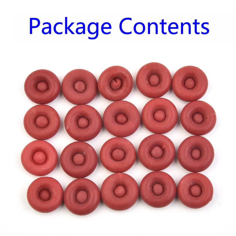 20pcs Caulk Cap Glass Glue Tip Sealing Cap Barrel Glue Mouth Protective Cover Caulking Gun Nozzles Cap Red Caulk Saving Cap 6