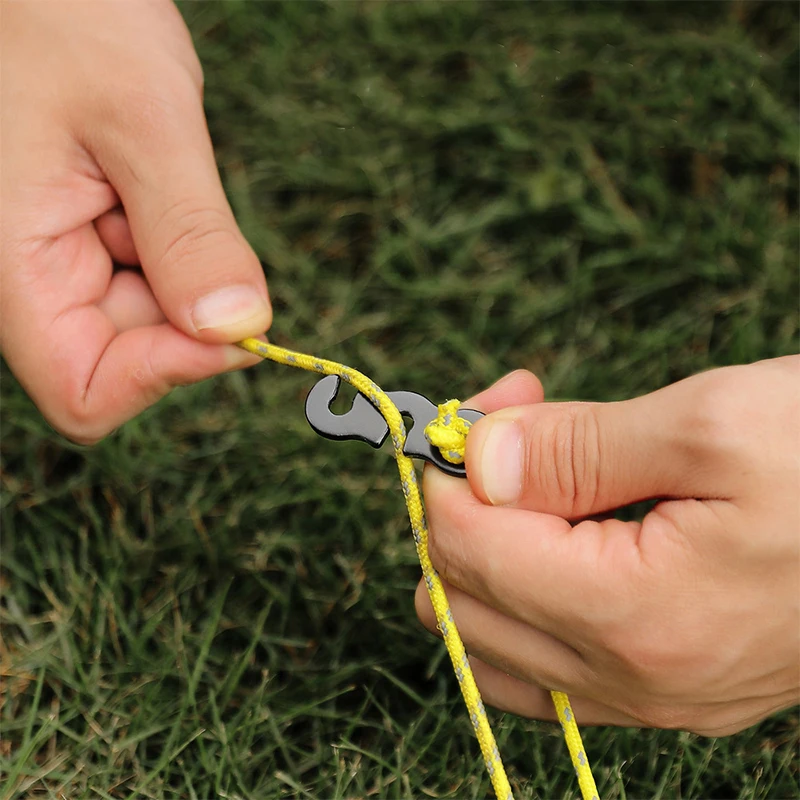 Camping Tent Accessories Adjustable Tent Rope Buckle S-type Tensioner Fastening Kit Outdoor Camping Tent Fixed