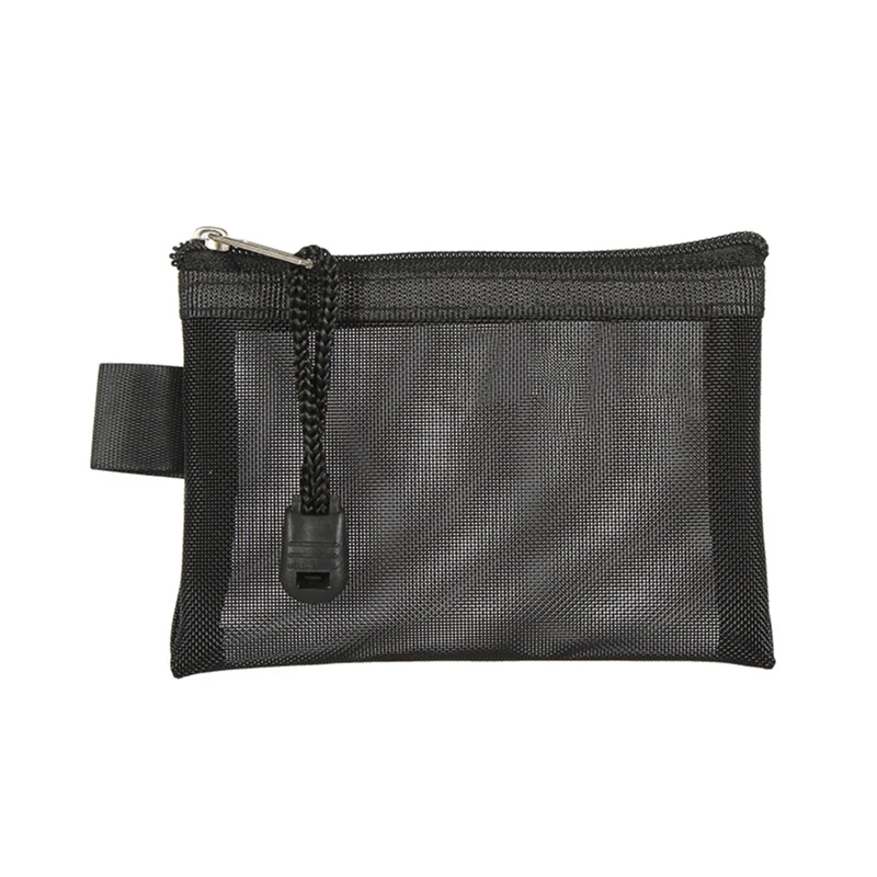 Mini Transparent Mesh ID Card Holder Coin Pocket Travel Portable