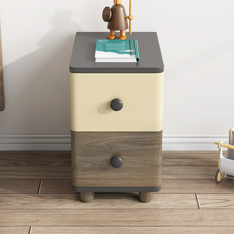 

Детский прикроватный столик с ножками из массива дерева простой домашний комод с ящиками маленький шкафчик для спальни прикроватный шкаф для хранения