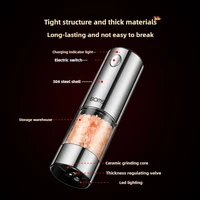 Electric Pepper Grinder Automatic Spice Grinder USB Rechargeable Adjustable Coarseness Spice Mill Kitchen Gadget Tools 4