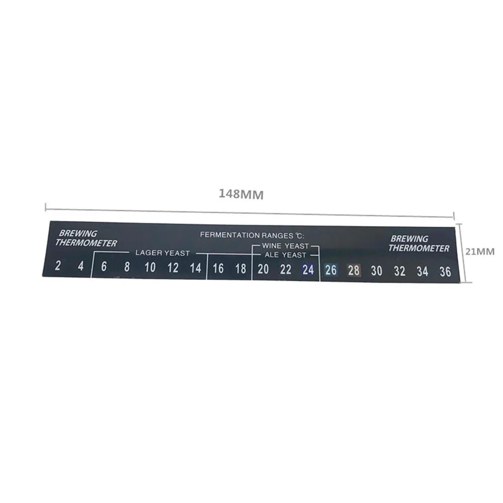 Self Adhesive Thermometer Digital Stick Thermometer 2-36 ℃ Fermentor LCD Thermometer Home Brewing Beer Spirits Wine Temperature