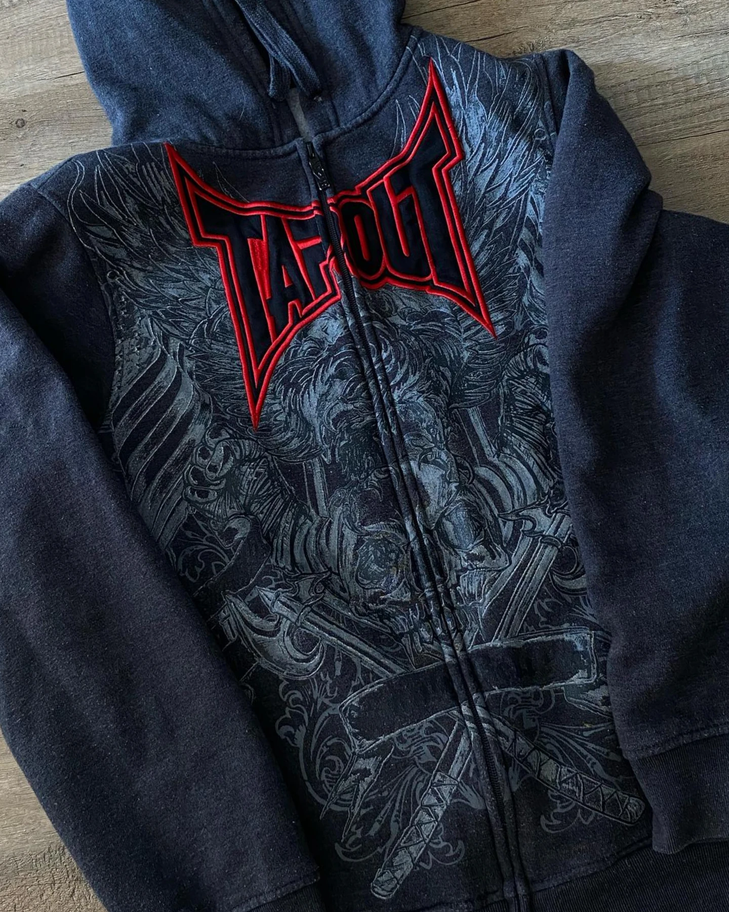 Streetwear Tapout Zipper Hoodie Y2K Sweatshirt Mens Mens Hip Hop Letter Embroidered Oversized Hoodie Sweatshirt Jacket Clothes