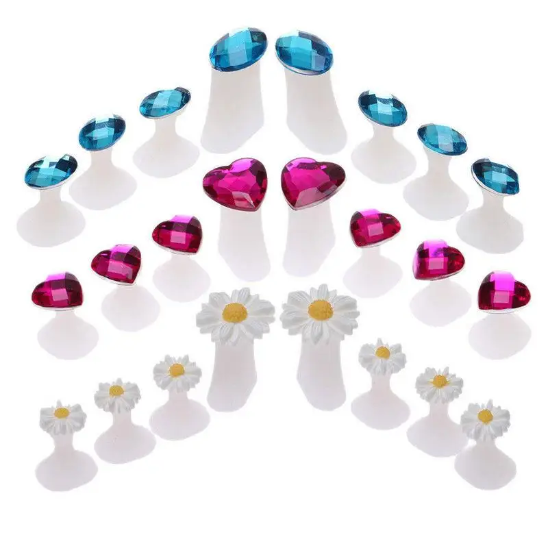 8Pcs Nail Art Tools Silicone Toe Spacers Flower Toe Separator Pedicures Pedicure Stand Manicure Material Delimiter