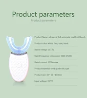 Intelligent U-Type Toothbrush 360 Degrees Sonic Electric Automatic with USB Charge Waterproof Silicon Head for Oral Care 4